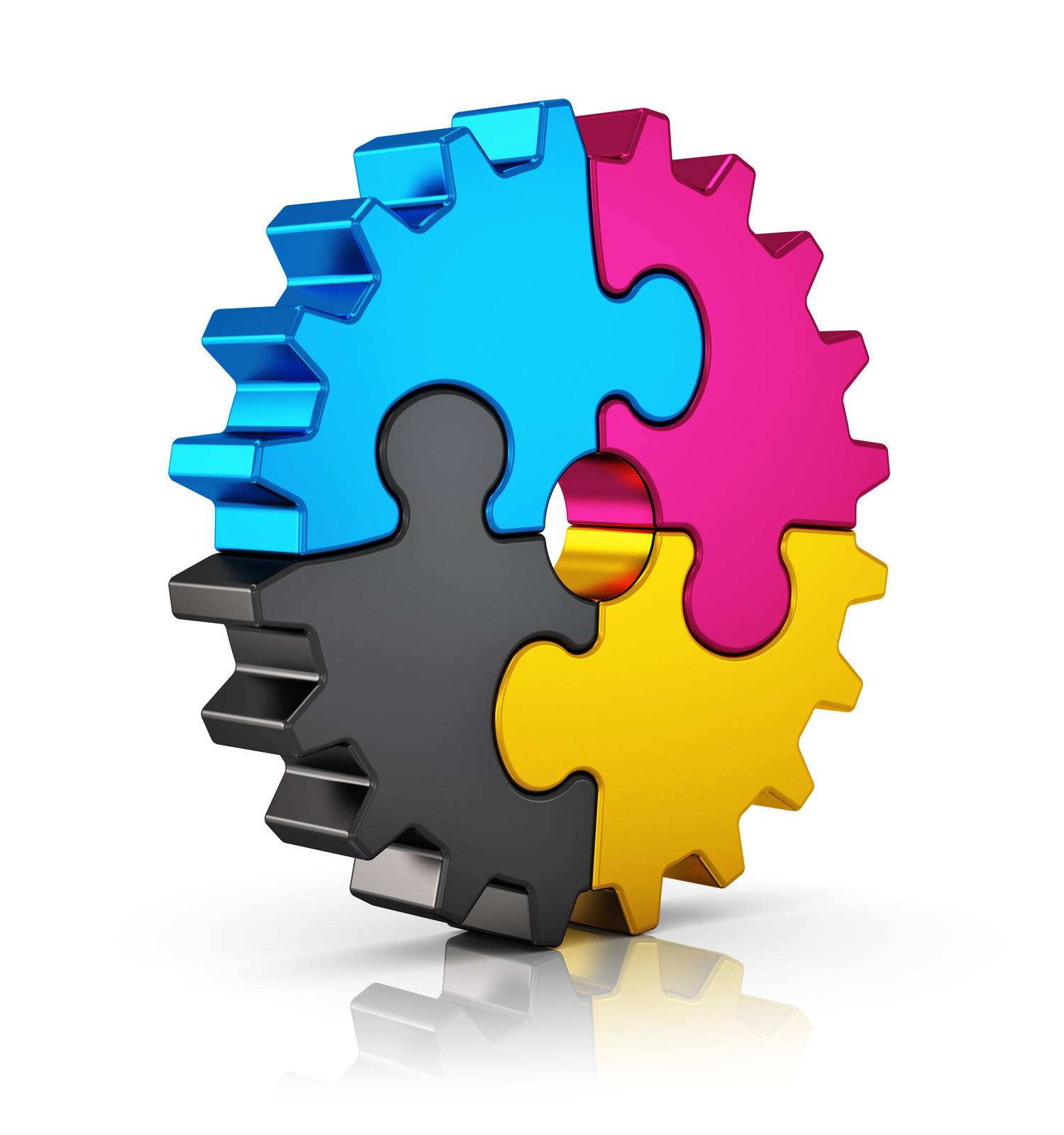 image of a cmyk drop used in digital printing